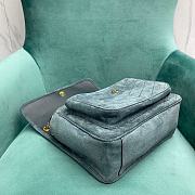 YSL Niki Suade Denim Bag Metal Hardware Size 28 x 14 x 20 cm - 6