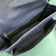 YSL Niki Large Blue Bag Metal Hardware Size 32 x 14 x 23 cm - 4