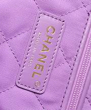 Chanel 22 Bag Purple Gold Buckle Size 48 x 45 x 10 cm - 5