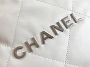 Chanel 22 Bag White Silver Buckle Size 48 x 45 x 10 cm - 5