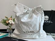 Chanel 22 Bag White Silver Buckle Size 48 x 45 x 10 cm - 4
