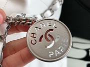 Chanel 22 Bag White Silver Buckle Size 48 x 45 x 10 cm - 3