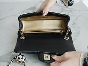 Chanel Mini Flap Bag Metal Ball Black Lambskin Size 13 × 20 × 7 cm - 6