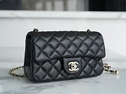 Chanel Mini Flap Bag Metal Ball Black Lambskin Size 13 × 20 × 7 cm - 5