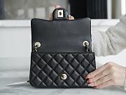 Chanel Mini Flap Bag Metal Ball Black Lambskin Size 13 × 20 × 7 cm - 3
