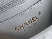 Chanel Mini Flap Bag Metal Ball Grey Lambskin Size 13 × 20 × 7 cm - 3