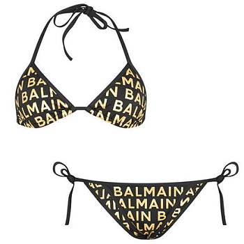 Balmain Street Style Co-Ord Logo Swimwear