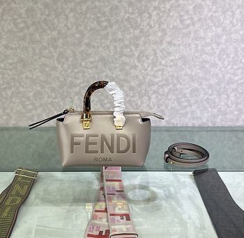 Fendi Mini By The Way Mini Bag Grey Size 17 x 18 x 8 cm