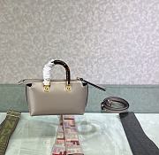 Fendi Mini By The Way Mini Bag Grey Size 17 x 18 x 8 cm - 5