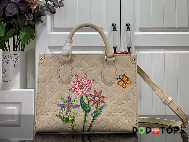 Louis Vuitton LV x YK Onthego Mini Handbag M21732 White Size 25 x 19 x 11.5 cm - 1