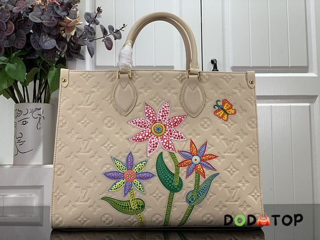 Louis Vuitton LV x YK Onthego Mini Handbag M46416 White Size 35 x 27 x 14 cm - 1