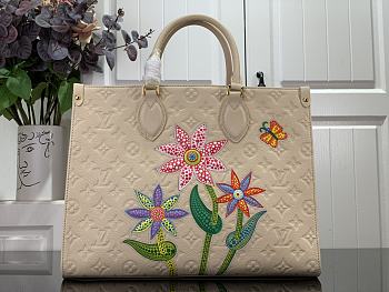 Louis Vuitton LV x YK Onthego Mini Handbag M46416 White Size 35 x 27 x 14 cm