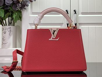 Louis Vuitton LV Capucines BB M21689 Pink Size 27 x 18 x 9 cm
