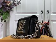 Louis Vuitton LV Twist Mini Handbag M22296 Black Size 16.5 x 19 x 8.5 cm - 4