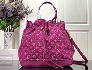 Louis Vuitton LV Denim Bucket Bag M51235 Purple Size 31 x 31 x 21 cm - 1