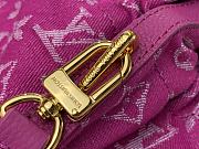 Louis Vuitton LV Denim Bucket Bag M51235 Purple Size 31 x 31 x 21 cm - 5