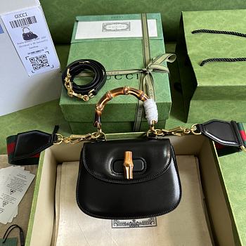 Gucci Handbag Black Small 01 Size 17 x 12 x 7.5 cm