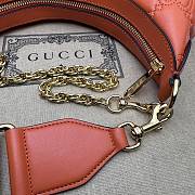 Gucci Matelassé Small Shoulder Bag Orange Size 27 x 18 x 7 cm - 5