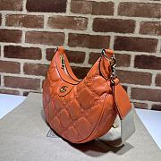 Gucci Matelassé Small Shoulder Bag Orange Size 27 x 18 x 7 cm - 2