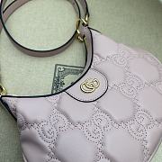 Gucci Matelassé Mini Shoulder Bag Pink Size 21 x 14 x 6 cm - 3