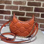 Gucci Matelassé Mini Shoulder Bag Orange Size 21 x 14 x 6 cm - 6