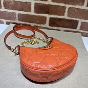 Gucci Matelassé Mini Shoulder Bag Orange Size 21 x 14 x 6 cm - 4