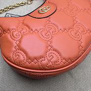 Gucci Matelassé Mini Shoulder Bag Orange Size 21 x 14 x 6 cm - 3
