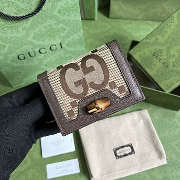  Gucci Diana Jumbo GG Card Case Size 9 x 10 x 3 cm