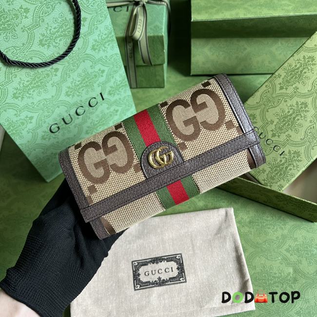 Gucci Jumbo Long Wallet Size 19 x 10 x 3 cm - 1