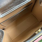 Gucci Diana Silver Leather Small Tote Bag Size 27 x 24 x 11 cm - 6