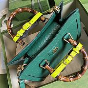 Gucci Diana Green Ostrich Small Tote Bag Size 27 x 24 x 11 cm - 3