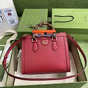 Gucci Diana Jumbo GG Tote Bag Small Red Size 27 x 24 x 11 cm - 1