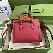 Gucci Diana Jumbo GG Tote Bag Small Red Size 27 x 24 x 11 cm - 4