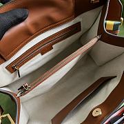  Gucci Diana Medium Rattan Woven Tote Bag Size 35 x 30 x 14 cm - 5