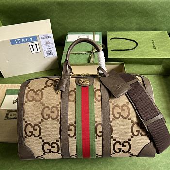 Gucci Jumbo GG Duffle Bag In Camel Size 44 x 27 x 24 cm