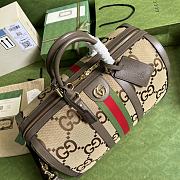 Gucci Jumbo GG Duffle Bag In Camel Size 44 x 27 x 24 cm - 4