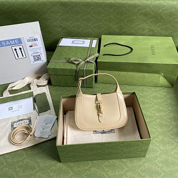 Gucci Jackie 1961 Mini Hobo Bag Beige Size 19 x 13 x 3 cm