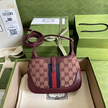 Gucci Jackie 1961 Mini Hobo Bag Burgundy Size 19 x 13 x 3 cm