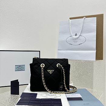  Prada Black Re-Nylon Tote Bag Size 25 x 25 x 5 cm