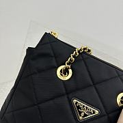  Prada Black Re-Nylon Tote Bag Size 25 x 25 x 5 cm - 2
