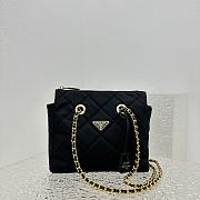  Prada Black Re-Nylon Tote Bag Size 25 x 25 x 5 cm - 4