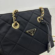  Prada Black Re-Nylon Tote Bag Size 25 x 25 x 5 cm - 5