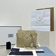 Prada Beige Re-Nylon Tote Bag Size 25 x 25 x 5 cm - 1