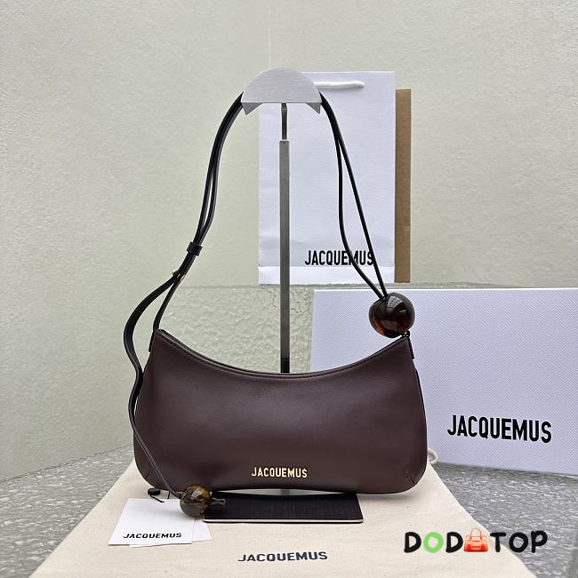 Jacquemus Le Bisou Perle Shoulder Bag Brown Size 27 x 10.5 cm - 1