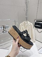 Prada Rubber Sandals Black/White - 6