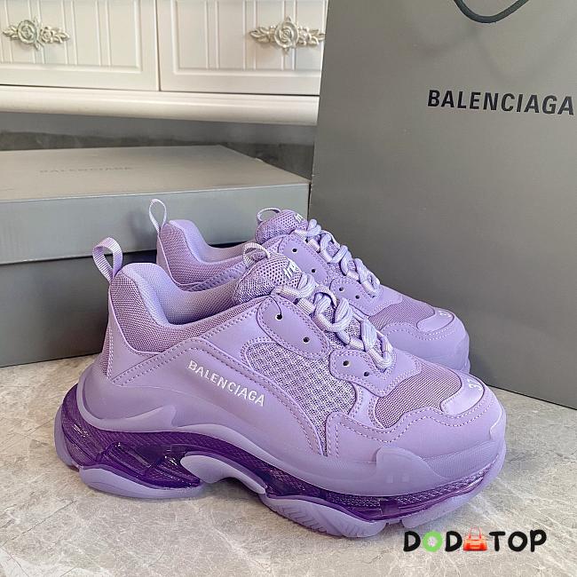 Balenciaga Triple S Purple Sneakers - 1