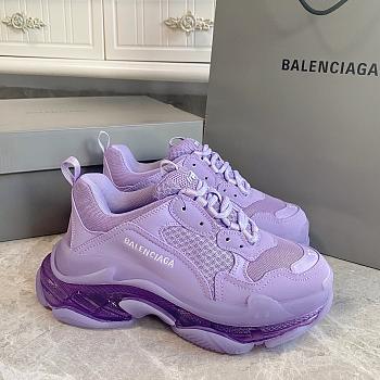 Balenciaga Triple S Purple Sneakers