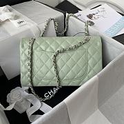 Chanel Flap Bag A01112 Caviar Light Green Size 15.5 x 25.5 x 6.5 cm - 3
