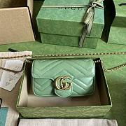 Gucci GG Marmont Chain Macaron Light Green Size 16.5 x 10.2 x 5.1 cm - 1
