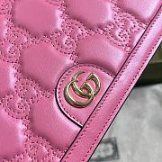 Gucci GG Matelassé Chain Bag Fuchsia Size 20 x 12.5 x 4 cm - 3